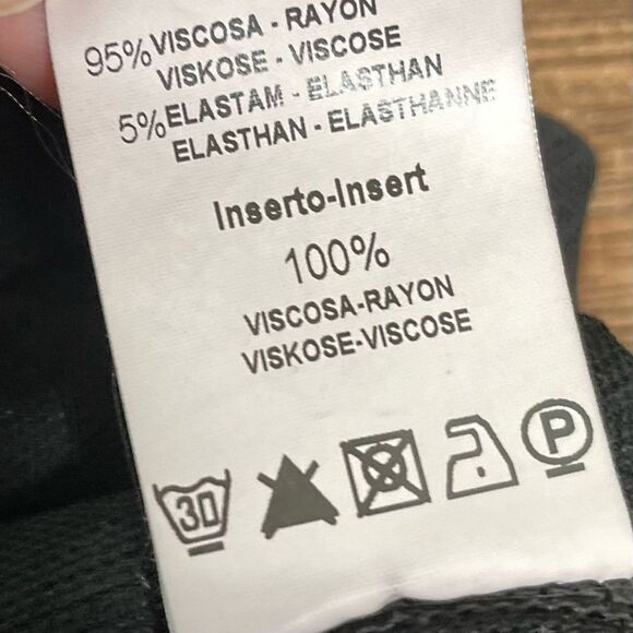 Transit Par-Such Black Long Sleeve Midi Dress Lagenlook Medium Made in‎ Italy - Picture 11 of 11